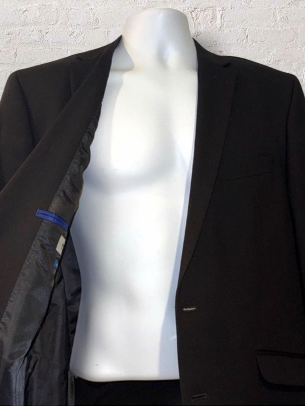 Kenneth Cole REACTION Techni-Cole Men’s Black 2-Button Blazer Jacket 42R